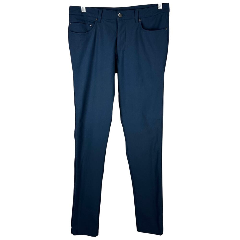 Lululemon ABC Pant Skinny True Navy Men's Size 32 x 33 Excellent Used Condition